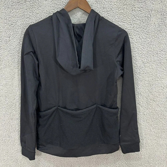 Fabletics lightweight 1/4 zip pullover sweatshirt women XS black pockets running - Picture 2 of 9
